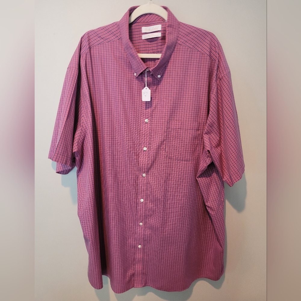Mens button up shirt, purple/blue, size 4xt Gold Label